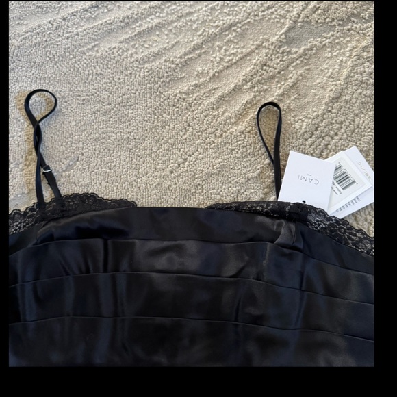 Cami NYC Danika black lace bodysuit silky sexy corset style size 6 new - Picture 12 of 15